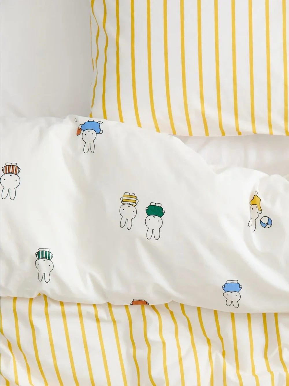 NEW MIFFY H&M Home Collection Printed Twin Duvet Cover Set
